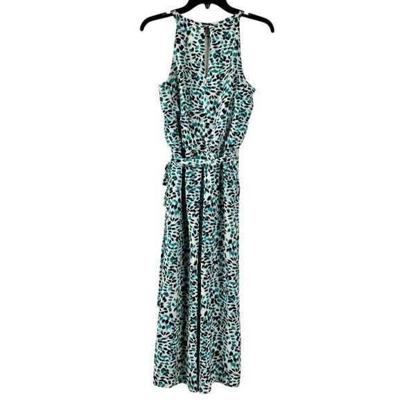 Vince Camuto Sleeveless High Neck Tie Waist Capri Jumpsuit 4 - Picture 1 of 16